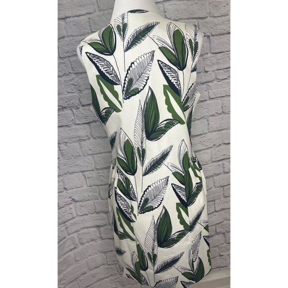 Tyler Boe Gabby Dress Style 40100P NEW with tags Ladies Size MED Leaf Print - Picture 3 of 11